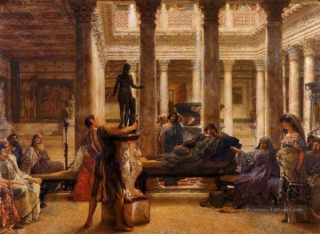 Un amoureux de l’art roman romantique Sir Lawrence Alma Tadema Peinture à l'huile